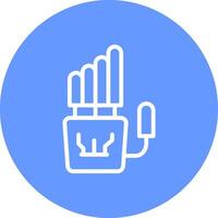 Robot Hand Creative Icon Design vector