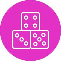 Domino Piece Creative Icon Design vector