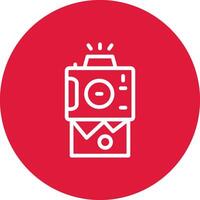 Instant Camera Creative Icon Design vector