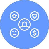 Line Circle Multicolor Design vector