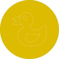 Rubber Duck Creative Icon Design vector