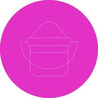 Line Circle Multicolor Design vector