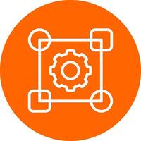 Line Circle Multicolor Design vector