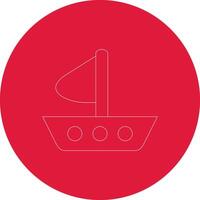 Boat Creative Icon Design vector