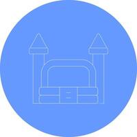 Bouncy Castle Creative Icon Design vector