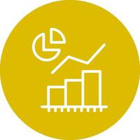 Statistical Analysis Creative Icon Design vector