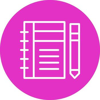 Diary Study Creative Icon Design vector