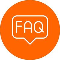 FAQ Creative Icon Design vector