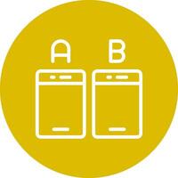 Ab Testing Creative Icon Design vector