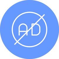 Ad Blocker Creative Icon Design vector