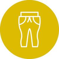 Sweat Pants Creative Icon Design vector