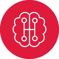 Humanoid Robot Creative Icon Design vector