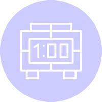 Digital Clock Creative Icon Design vector