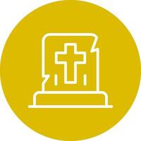 Gravestone Creative Icon Design vector
