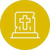 Gravestone Creative Icon Design vector