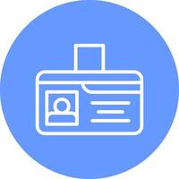 Identification Card Creative Icon Design vector