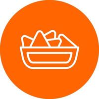 Nachos Creative Icon Design vector