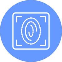 Fingerprint Scan Creative Icon Design vector