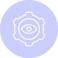 Eye Setting Creative Icon Design vector