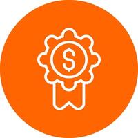 Badge-Dollar Creative Icon Design vector