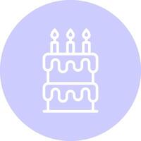 Birthday Cake Creative Icon Design vector