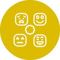 Perceiving Emotions Creative Icon Design vector