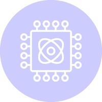 Quantum Technology Creative Icon Design vector