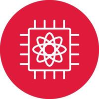 Quantum Computer Creative Icon Design vector