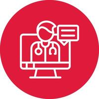 Telemedicine Creative Icon Design vector