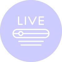 Live Stream Creative Icon Design vector