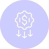 Low Startup Cost Creative Icon Design vector