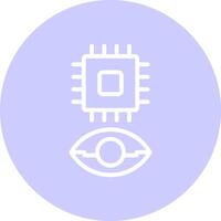Eye Augmentation Creative Icon Design vector