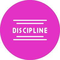 Discipline Creative Icon Design vector