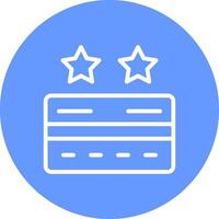 Points Rewards Cards Creative Icon Design vector