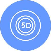 5D Data Storage Creative Icon Design vector