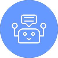 Chatbot Creative Icon Design vector