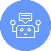 Chatbot Creative Icon Design vector