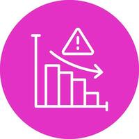 Market Risk Creative Icon Design vector