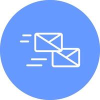 Mass Mailing Creative Icon Design vector