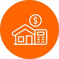 Home Loan Calculator Creative Icon Design vector