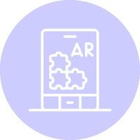 Ar Puzzle Creative Icon Design vector