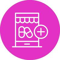 Healthcare Ecommerce Creative Icon Design vector