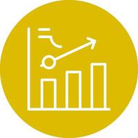 Clustered Bar Creative Icon Design vector