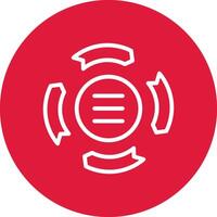 Circle Arrow Process Creative Icon Design vector