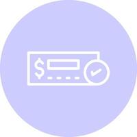 Cheque Deposit Creative Icon Design vector