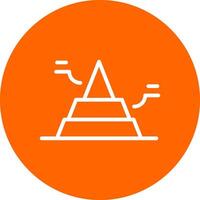 Basic Pyramid Creative Icon Design vector