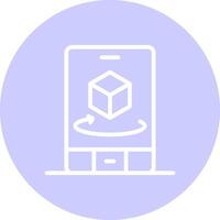 360 Ar Creative Icon Design vector