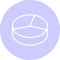 3D Pie Creative Icon Design vector