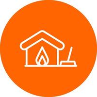 Fire Damage Cleaning Creative Icon Design vector