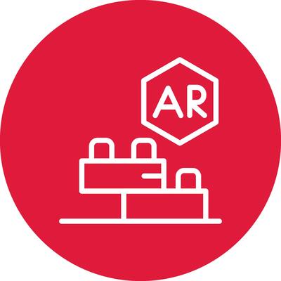 Ar Building Blocks Creative Icon Design
